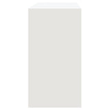 Console Table White 89x41x76.5 cm Steel 809566