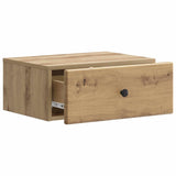 Wall-Mounted Bedside Cabinet 2 pcs Artisan Oak Engineered Wood 899144