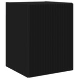 TV Cabinet Set Wall-mounted 4 pcs Black Engineered Wood 3408998