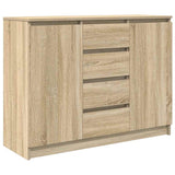 Sideboard with Drawers Sonoma Oak 100.5x35x76 cm Engineered Wood 3328446