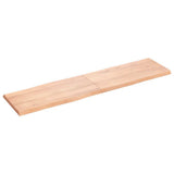 Table Top Light Brown 160x40xcm Treated Solid Wood Live Edge 363968