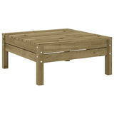 Garden Sofa Natural Pine Impregnated pine wood 3-Seater Modular 838039