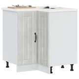 Kitchen Corner Base Cabinet Lucca Concrete Grey Engineered Wood 853751