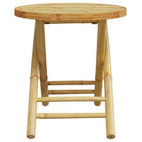 Bistro Set Natural Bamboo Bamboo 3 piece set Foldable 3278531