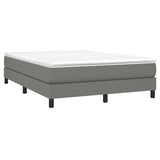 Box Spring Bed Frame Dark Grey Double Fabric 3121167