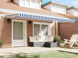 Awning Frame Blue and White 350 x 200 cm 3329619