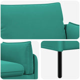 2-Seater Sofa 2-Seater Turquoise 188 x 81 x 89 cm Velvet 42048622