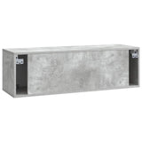 Wall-Mounted TV Cabinet Concrete Grey 98 x 31 x 30 cm 899068