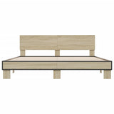 Bed Frame without Mattress Sonoma Oak 180x200 cm Super King 3280178