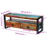 TV Cabinet Solid Reclaimed Wood 243275