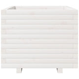 Garden Planter White 60x60x49.5 cm Solid Wood Pine 3282520