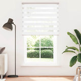 ZNTS Zebra Blind White 120x200 cm Fabric Width 115.9 cm Polyester 4014785