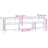 ZNTS TV Cabinet Artisan Oak 150x30x44.5 cm Engineered Wood 857186
