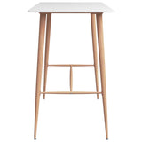 7 Piece Bar Set White and Grey 3057453