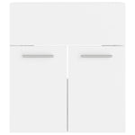 ZNTS Sink Cabinet with Built-in Basin White Engineered Wood 3071261