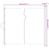 Retractable Pet Gate White 82,5x125 cm 4004128