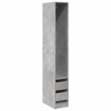 Wardrobe Concrete Grey 30x50x200 cm Engineered Wood 3307741