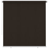 Outdoor Roller Blind 225 cm Brown HDPE 312986