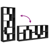 Room Divider Bookcase Black 67x25x161.5 cm Engineered Wood 858076