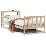 Bed Frame without Mattress 90x200 cm Solid Wood Pine 3305755