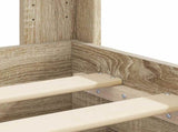 Bed Frame with Storage and Headboard Sonoma Oak Engineered Wood 3414485