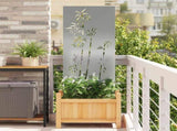 Garden Privacy Screen Silver 50 x 140 cm Galvanised steel 876299
