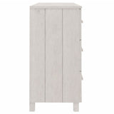 Sideboard HAMAR White 113x40x80 cm Solid Wood Pine 340449
