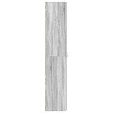 Shoe Cabinet with Shelf Grey 80 x 35.5 x 180 cm Engineered wood 3333841