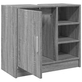Sink Cabinet Grey Sonoma 63x29x55 cm Engineered Wood 848134