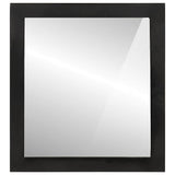 Bathroom Mirror 55x1x60 cm Glass and Solid Wood Mango 358567