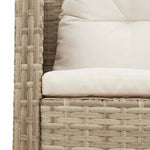 Garden Sofa Set 6 pcs Beige and cream Poly Rattan 4104703
