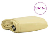 Tarpaulin 650g / m Beige 1.5 x 10 m Canvas with PVC Coating 42017740