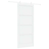 Sliding Door ORKDAL White 93 x 211 cm Solid Pine Wood 3333405