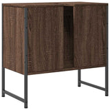 Bathroom Sink Cabinet Brown Oak 60x33x60 cm Engineered Wood 842460