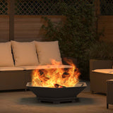 Fire Pit Black 100 x 100 x 28 cm Steel 858998