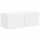 TV Cabinet Set Wall-mounted 4 pcs White Engineered Wood 3409006