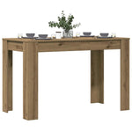 ZNTS Dining Table Artisan Oak 120x60x76 cm Engineered Wood 855841