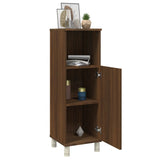Bathroom Cabinet Brown Oak 30x30x95 cm Engineered Wood 815608