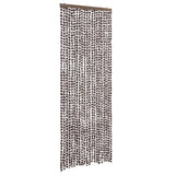 Fly Curtain Brown and White 90x200 cm Chenille 377392