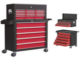 14 Drawer, Two-Part Tool Storage Chest on Wheels - Red T3398P530770