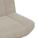 Swivel Chair Light Grey 63 x 75 x 76 cm Sheepskin 42007334