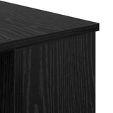 Desk with Shelf Black oak 140 x 50 x 75 cm Engineered wood 879649