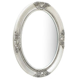 ZNTS Wall Mirror Baroque Style 50x70 cm Silver 320354