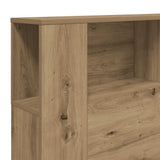Headboard Cabinet Artisian Oak 180x18.5x102.5 cm Engineered Wood 856885