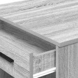 ZNTS Desk with Drawer and Shelf Grey Sonoma 102x62x77.5 cm Engineered Wood 858691