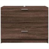 Sink Cabinet Brown Oak 78x37x59 cm Engineered Wood 848121