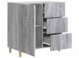 Sideboard Grey Sonoma 66 x 34.5 x 90 cm Engineered Wood 894631
