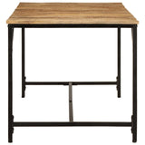 Dining Table 160x80x75 cm Solid Wood Rough Mango 373605