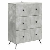 Drawer Cabinet Concrete Grey 66 x 34.5 x 90 cm Engineered Wood 895528