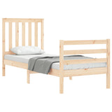Bed Frame without Mattress Small Single Solid Wood 3194206